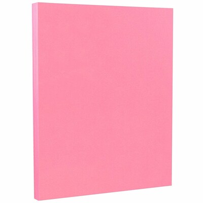 JAM PAPER 8.5 x 11 Color Cardstock, 65lb, Ultra Pink, 100/pack  (103614G)