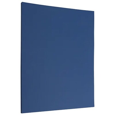 JAM PAPER 8.5" x 11" Matte Paper, 28lb, Presidental Blue, 100 Sheets/Pack (563916924G)