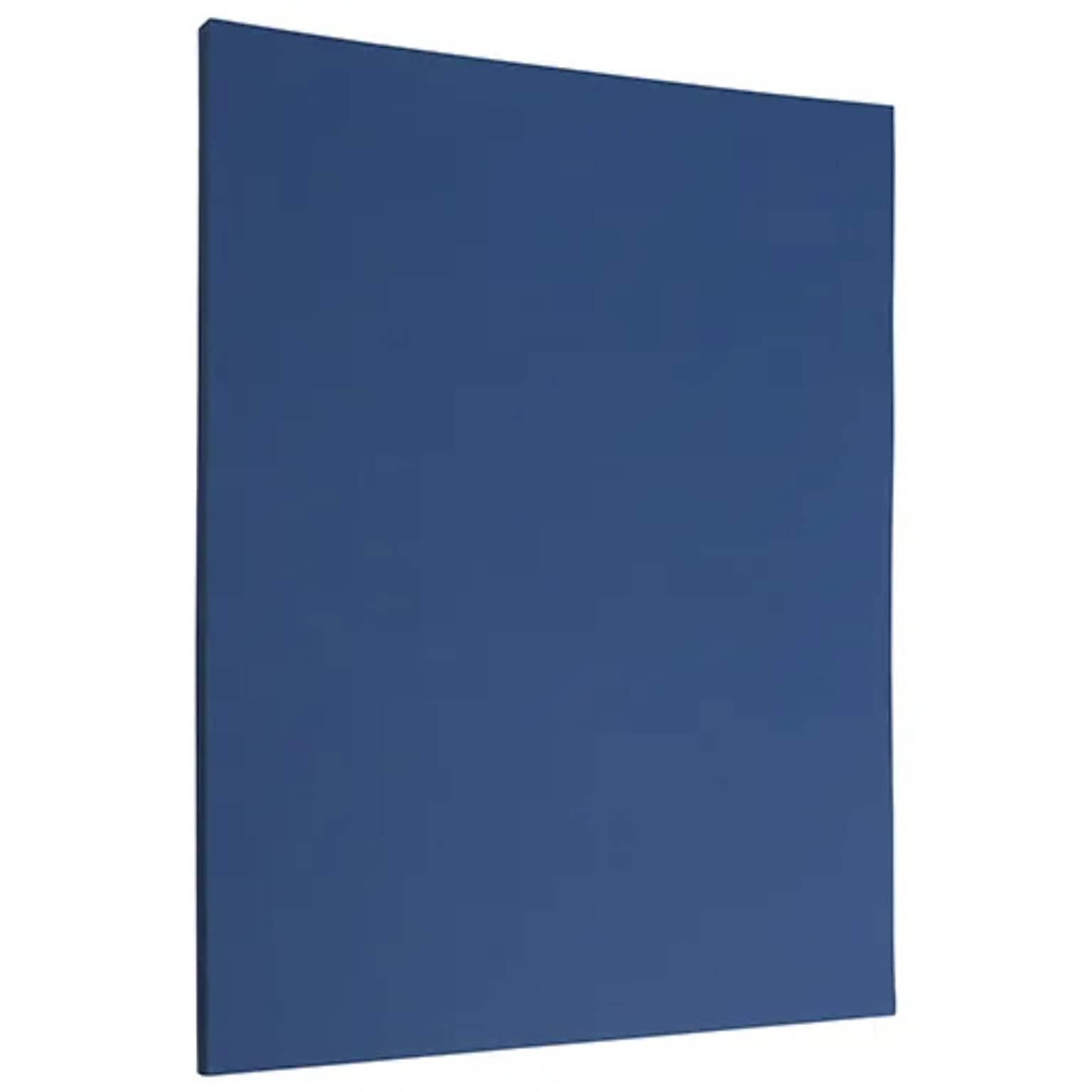 JAM PAPER 8.5 x 11 Matte Paper, 28lb, Presidental Blue, 100 Sheets/Pack (563916924G)