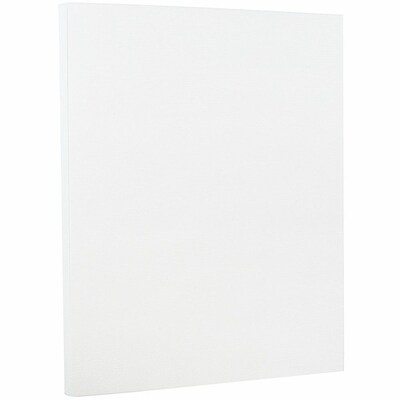 JAM PAPER Strathmore Cardstock, 88lb, Bright White Laid, 100/pack  (301005G)