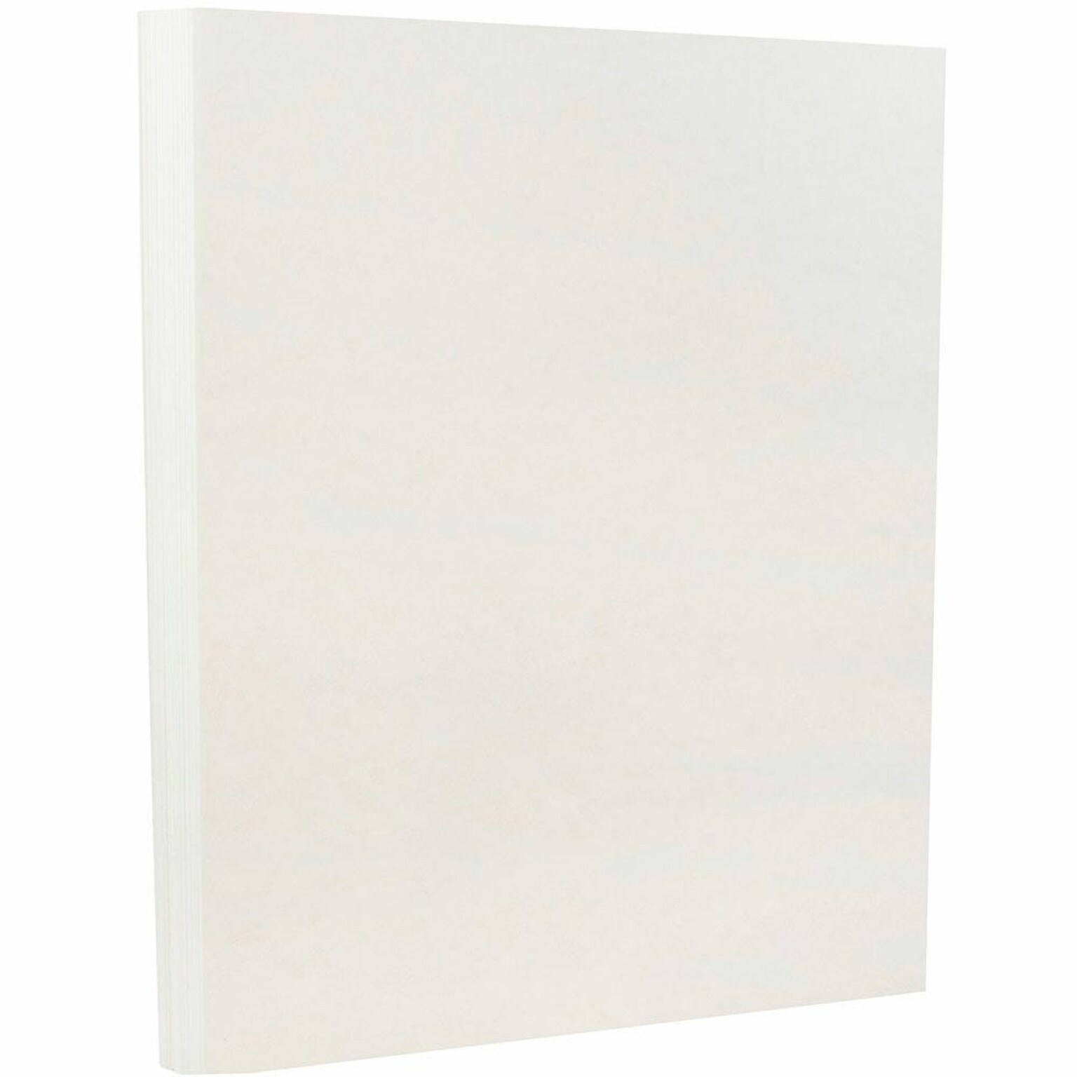 JAM PAPER 8.5 x 11 Parchment Cardstock, 65lb, White, 100 Sheets/Pack (171114G)