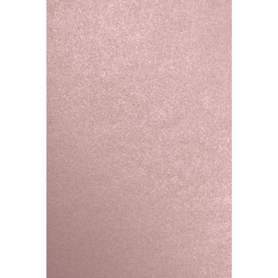 JAM PAPER 12" x 18" Cardstock, Misty Rose Metallic, 50/pack  (1218-C-M203-50)