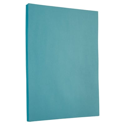 JAM PAPER 8.5 x 11 Colored Cardstock, 65lb, Blue, 100/pack  (101899G)