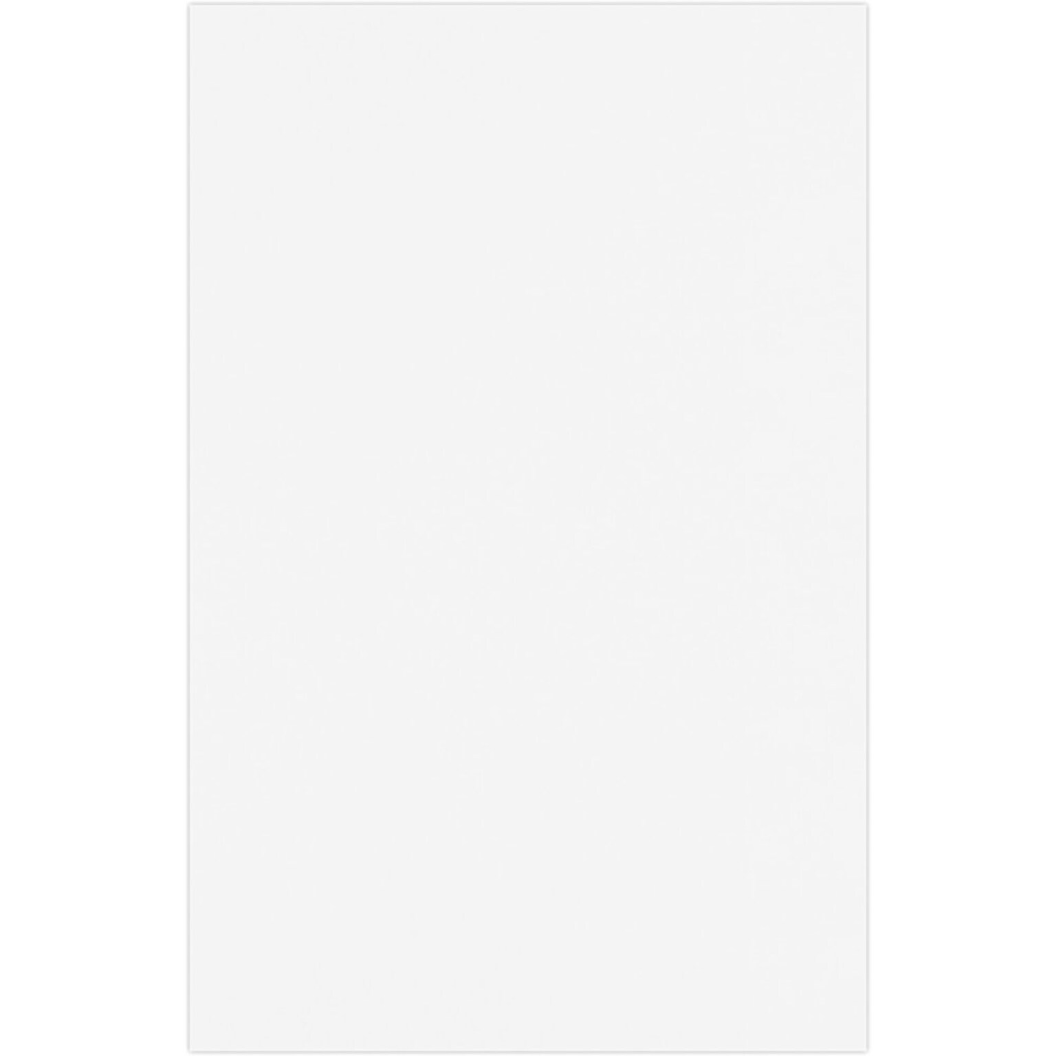 JAM PAPER 11 x 17 Cardstock, 130lb, White, 50/pack  (1117-C-130W-50)