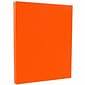 JAM PAPER 8.5" x 11" Color Cardstock, 65lb, Orange, 100/pack  (1033879G)
