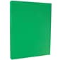 JAM PAPER 8.5" x 11" Colored Cardstock, 65lb, Green, 100 Sheets/Pack (104190G)