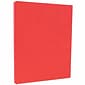 JAM PAPER 8.5" x 11" Color Cardstock, 65lb, Red, 100/pack  (101378G)