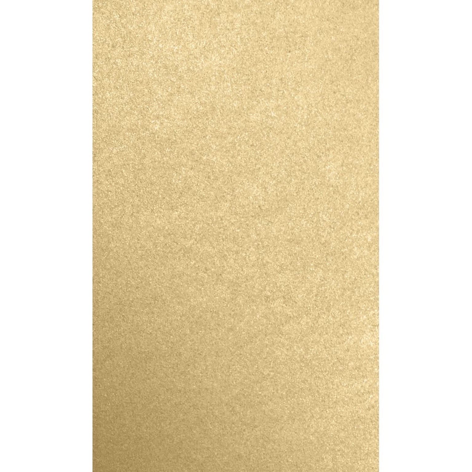 JAM Paper 8.5 x 14 Color Multipurpose Paper, 80 lbs., Blonde Metallic, 50 Sheets/Ream (81214-P-BLON-50)