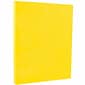 JAM PAPER 8.5" x 11" Color Cardstock, 65lb, Yellow, 100/pack  (104018G)