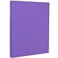 JAM PAPER 8.5" x 11" Color Cardstock, 65lb, Violet, 100 Sheets/Pack (102426G)