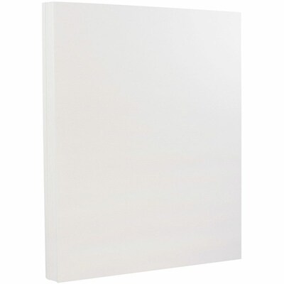 JAM PAPER 8.5" x 11" Strathmore Cardstock, 88lb, Bright White Linen, 100/pack  (144000G)