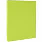 JAM PAPER 8.5" x 11" Color Cardstock, 65lb, Ultra Lime, 100/pack  (104067G)