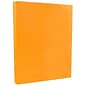 JAM PAPER 8.5" x 11" Color Cardstock, 65lb, Ultra Orange, 100/pack  (151027G)