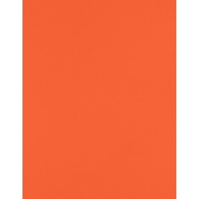 JAM PAPER 8.5” x 11” Cardstock, 100lb, Tangerine, 50/pack  (81211-C-112-50)