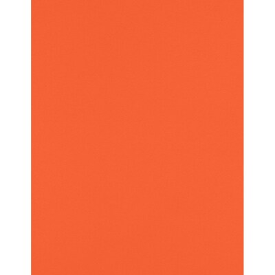 JAM PAPER 8.5” x 11” Cardstock, 100lb, Tangerine, 50/pack  (81211-C-112-50)