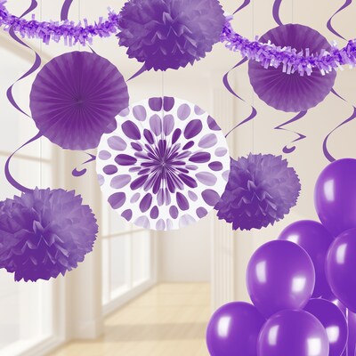 Creative Converting Amethyst Purple Party Decorations Kit (DTCAMYTH1A)