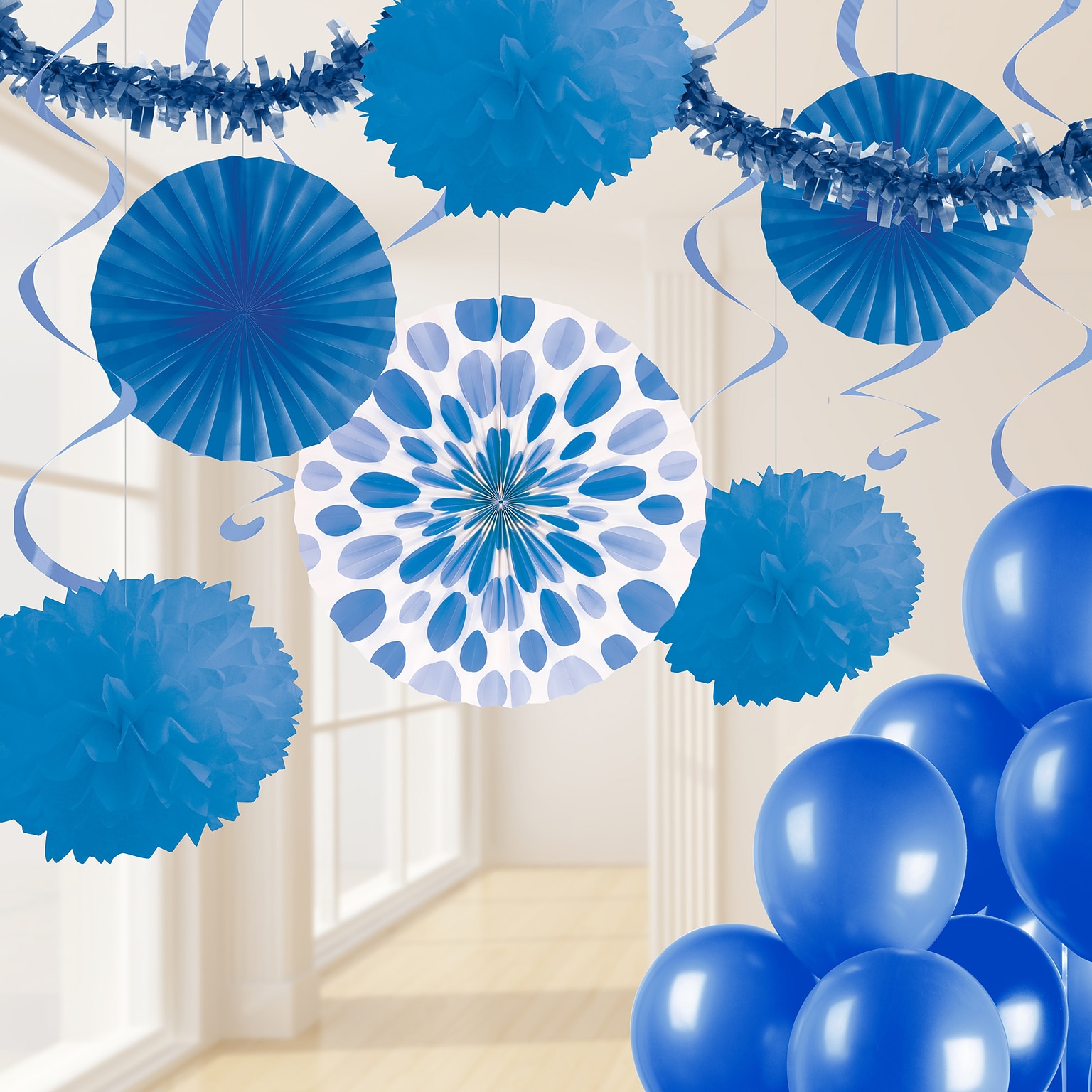 Creative Converting Colbalt Blue Party Decorations Kit (DTCCOBLT1A)