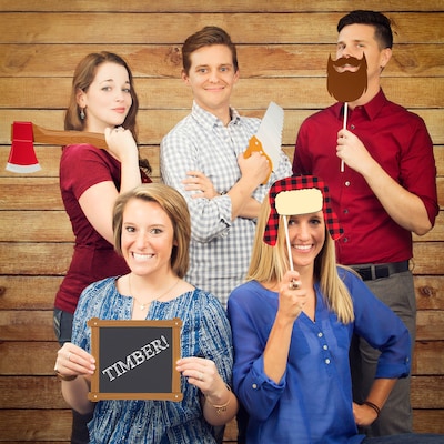 Creative Converting Lum-Bear Party Photo Booth Kit (DTCLUMBR1P)