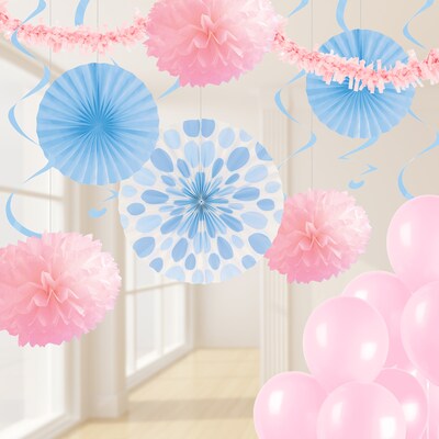 Creative Converting Pastel Pink and Blue Party Decorations Kit (DTCPNKBL1A)