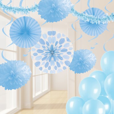Creative Converting Pastel Blue Party Decorations Kit (DTCPSTBL1A)