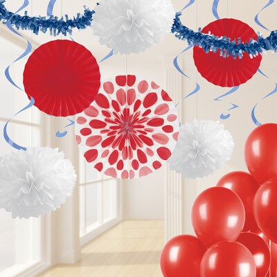Creative Converting Red, White and Blue Party Decorations Kit (DTCRWHBL1A)