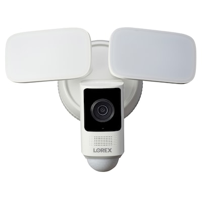 Lorex 2K 4.0-MP Wi-Fi Outdoor Floodlight Security Camera, White (W452ASD-E)