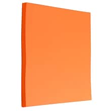 JAM Paper 30% Recycled 8.5 x 11 Colored Paper, 24lb, Ultra Orange, 200 Sheets/Pack (102558G)