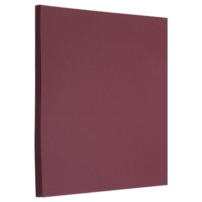 JAM PAPER 8.5" x 11" Matte Paper, 28lb, Burgundy, 100 Sheets/Pack (36395839G)