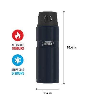 Thermos King Stainless Steel Vacuum Insulated Travel Mug, 24 oz., Midnight Blue (THRSK4000MDB4)