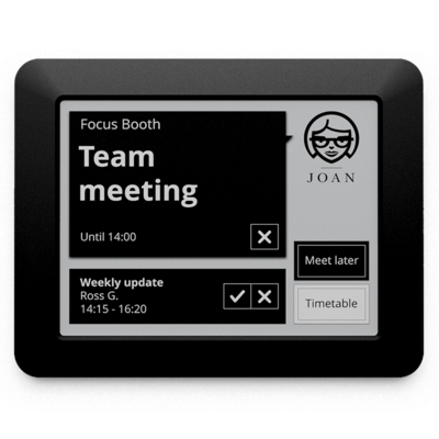 Visionect JOAN Manager 6 Touchscreen Interactive E Ink Electronic Paper Screen, Black (JOAN MAN6 BLACK)