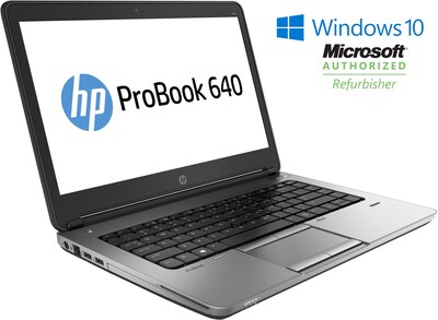 HP ProBook 640 G1 14 Refurbished Laptop Intel i5 4200M 2.6GHz Processor, 8GB Memory, 120GB SSD, Windows 10 Pro