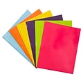 JAM Paper Laminated 2-Pocket Glossy Folders With Metal Clasps, Multicolored, Assorted Fashion Colors
