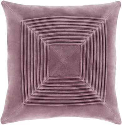 Surya Akira Pillow Kit, 22H x 22W x 4D, Mauve (AKA002-2222P)