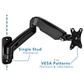 Mount-It! Height Adjustable Monitor Wall Mount Arm for 13 to 32 Monitors, Black (MI-765)