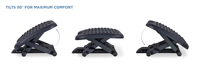 Mount-It! Tilt Adjustable Footrest, Black (MI-7801)