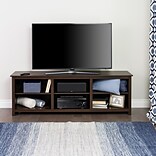 Prepac Sonoma Manufactured Wood Console TV Stand, Screens up to 80, Espresso (ECTG-0001-1)