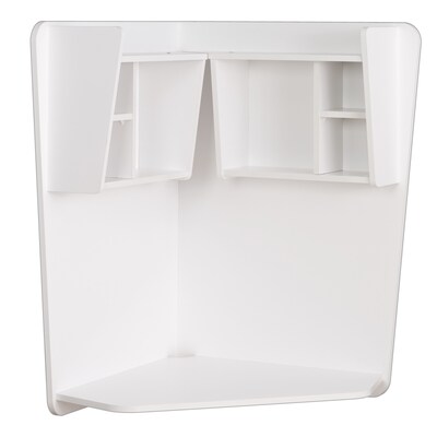Prepac Floating Corner Desk, White ( WEHW-0202-1)