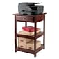 Winsome Delta 2-Shelf Wood Mobile Printer Stand, Walnut (94121)