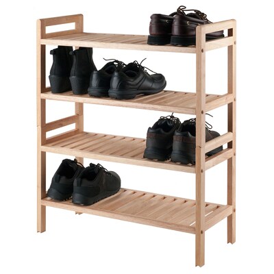 Winsome Trading Inc. Mercury 2-Piece Stackable Shoe Rack Set (81429)