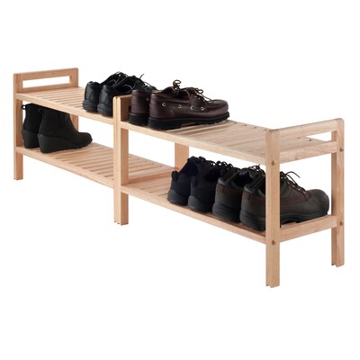 Winsome Trading Inc. Mercury 2-Piece Stackable Shoe Rack Set (81429)