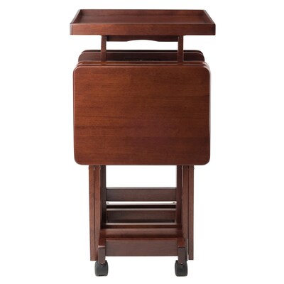 Winsome 6-Piece Snack Table, Walnut (94828)