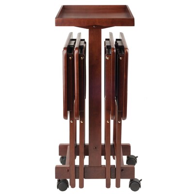 Winsome 6-Piece Snack Table, Walnut (94828)