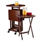 Winsome 6-Piece Snack Table, Walnut (94828)