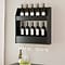 Prepac 2-Tier Floating Wine and Liquor Rack, Black (BSOW-0202-1)