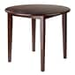 Winsome Clayton 36" Round Drop Leaf Table, Walnut (94436)