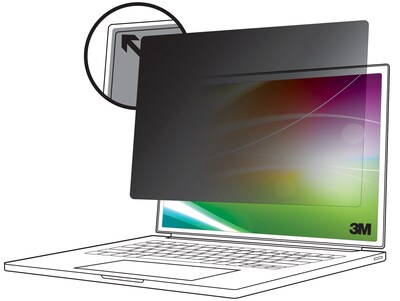 3M Anti-Glare Bright Screen Privacy Filter for 14 Widescreen Laptop, 16:10 Aspect Ratio (BP140W1E)