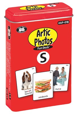 Super Duper Publications Articulation Photos Fun Deck, S Sounds, New Color Photos, Tin (AP01B)