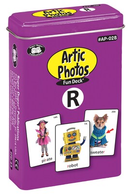 Super Duper Publications Articulation Photos Fun Deck, R Sounds, New Color Photos, Tin (AP02B)
