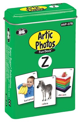 Super Duper Publications Articulation Photos Fun Deck, Z Sounds, New Color Photos, Tin (AP07B)