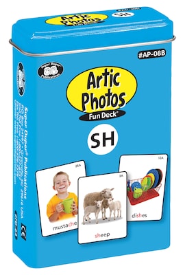 Super Duper Publications Articulation Photos Fun Deck, SH Sounds, New Color Photos, Tin (AP08B)